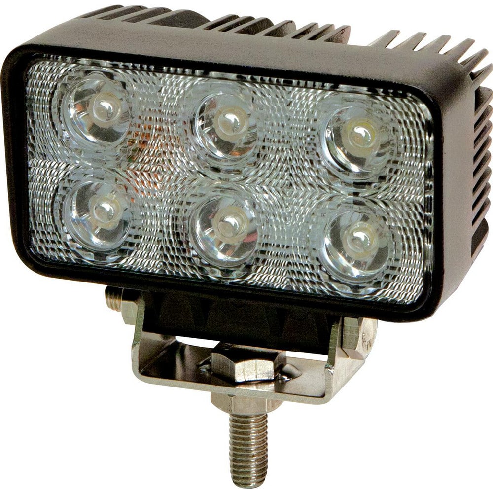 Auxiliary Lights; Light Type: LED Work Light; Auxiliary Light; Back-Up Light; Dome Light; Heavy Duty LED Work Truck Light; Mounted Light ; Amperage Rating: 1.3000 ; Light Technology: LED ; Color: Black ; Material: Aluminum ; Voltage: 12-24 VDC