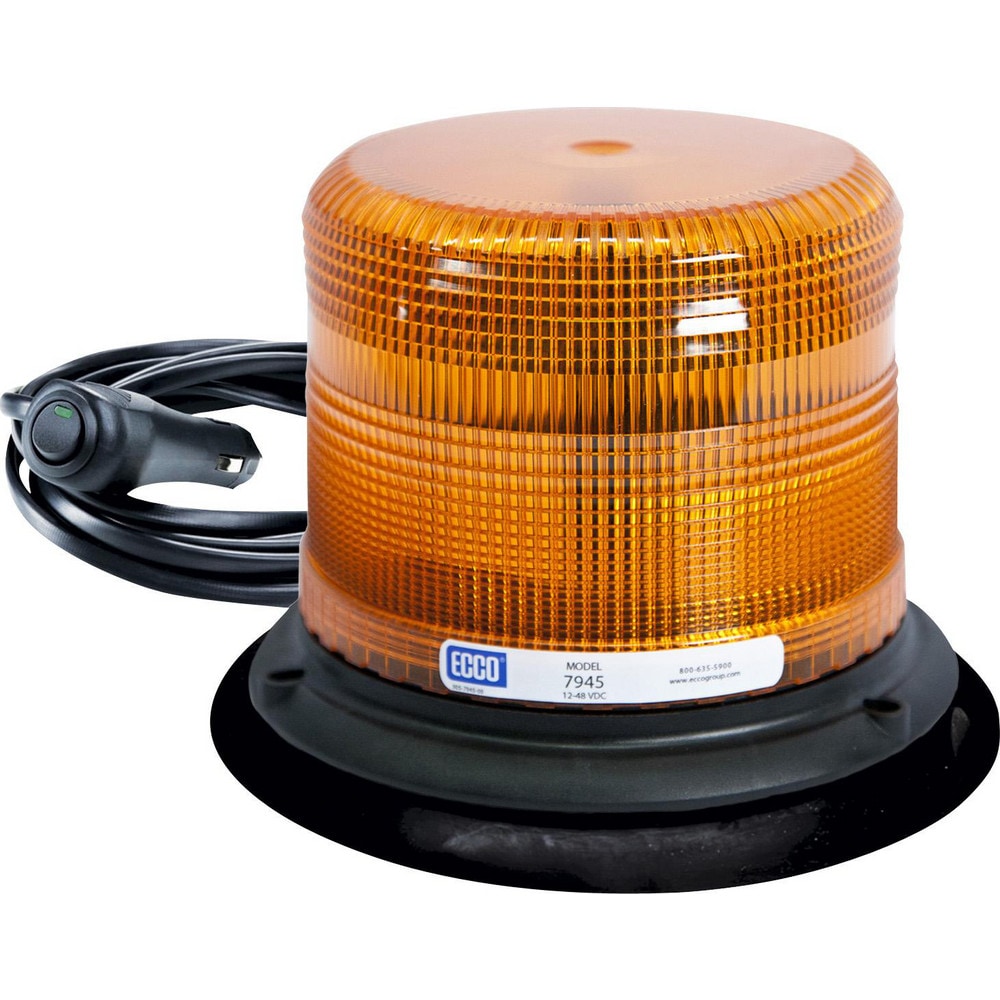 Emergency Light Assemblies; Light Assembly Type: LED Warning Light ; Voltage: Multi-Voltage ; Mount Type: Magnetic ; Power Source: 12-48 ; Overall Height: 7.5in ; Standards: SAE Class 2