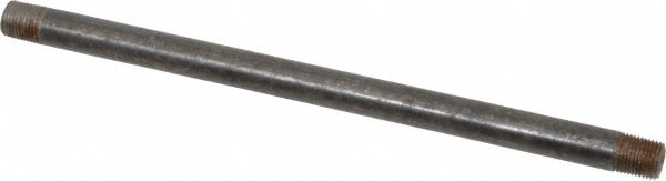 Black Pipe Nipple: 1/8" Dia x 7" Long, Schedule 80
