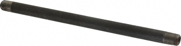 Black Pipe Nipple: 1/4" Dia x 9" Long, Schedule 80