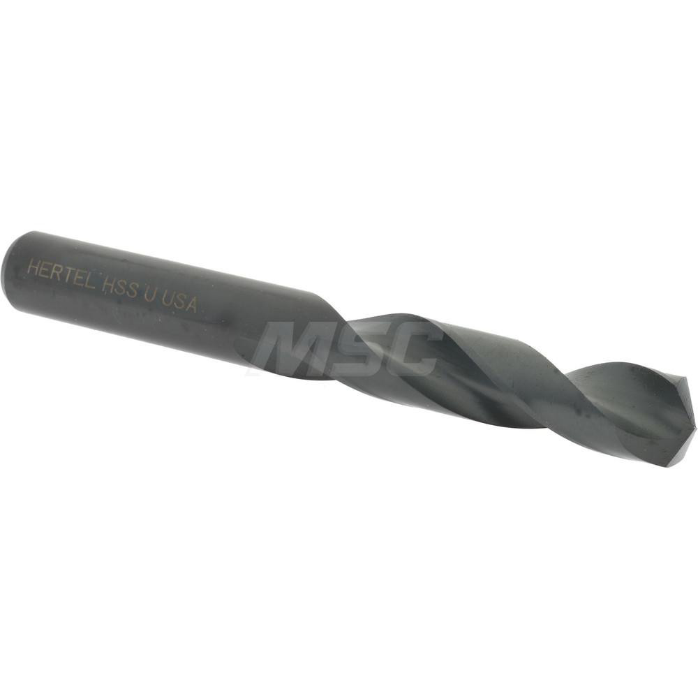 Hertel Screw Machine Length Drill Bit Letter U, 135 deg Point, HighSpeed Steel MSC