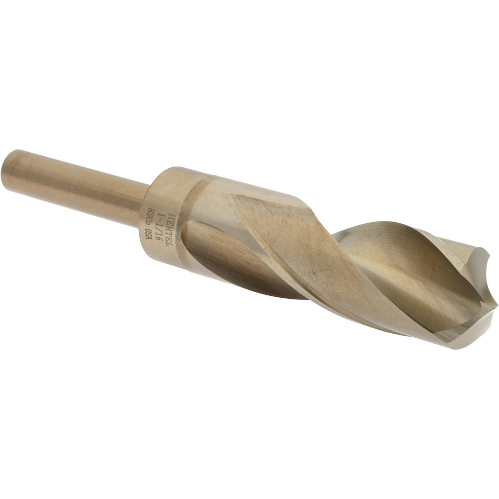 Hertel 83240598 Reduced Shank Drill Bit: 1-1/16 Dia, 1/2 Shank Dia, 135 0, Cobalt Image