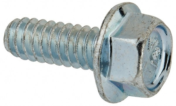 Value Collection Serrated Flange Bolt: #10-24 UNC, 1/2″ Length Under Head,  Fully Threaded 83241893 MSC Industrial Supply