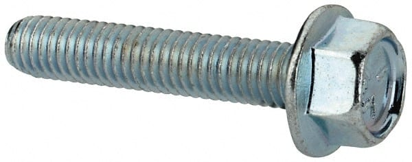 Value Collection Serrated Flange Bolt: #10-32 UNF, 1″ Length Under Head,  Fully Threaded 83241927 MSC Industrial Supply