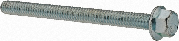 Value Collection 825072MSC Serrated Flange Bolt: 1/4-20 UNC, 3" Length Under Head, Fully Threaded Image
