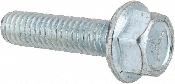 Value Collection 825090T Serrated Flange Bolt: 5/16-18 UNC, 1-1/4" Length Under Head, Fully Threaded Image