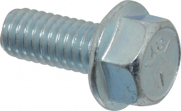 Value Collection Serrated Flange Bolt: 5/16-18 UNC, 3/4″ Length Under  Head, Fully Threaded 83242222 MSC Industrial Supply