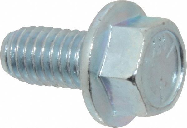 Value Collection 824199MSC Serrated Flange Bolt: 3/8-16 UNC, 3/4" Length Under Head, Fully Threaded Image