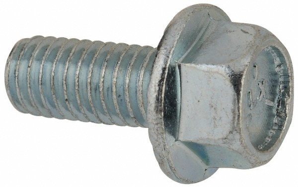 Value Collection 825116MSC Serrated Flange Bolt: 3/8-16 UNC, 7/8" Length Under Head, Fully Threaded Image