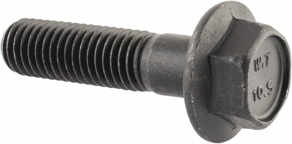 Value Collection 427530MSC Smooth Flange Bolt: M10 x 1.5 Metric, 40 mm Length Under Head, Partially Threaded Image