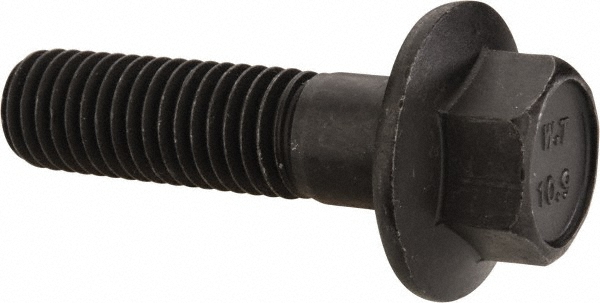 Value Collection 427716MSC Smooth Flange Bolt: M12 x 1.75 Metric, 45 mm Length Under Head, Partially Threaded Image
