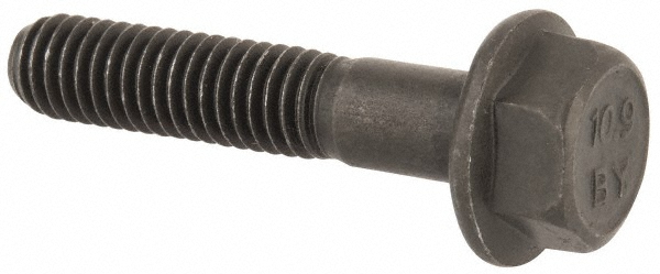 Value Collection 427087MSC Smooth Flange Bolt: M6 x 1 Metric, 30 mm Length Under Head, Partially Threaded Image