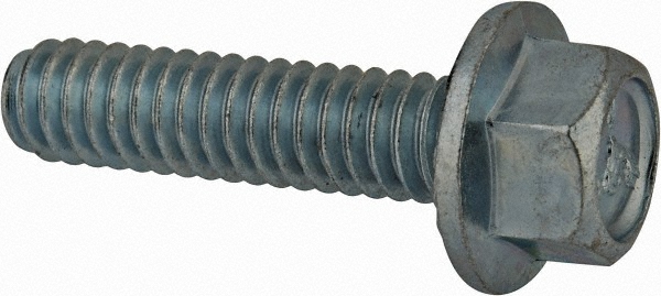 Value Collection 825202MSC Serrated Flange Bolt: 1/4-20 UNC, 1" Length Under Head, Fully Threaded Image