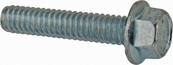 Value Collection - Serrated Flange Bolt: 1/4-20 UNC, 1-1/4