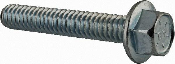 Value Collection 825206MSC Serrated Flange Bolt: 1/4-20 UNC, 1-1/2" Length Under Head, Fully Threaded Image