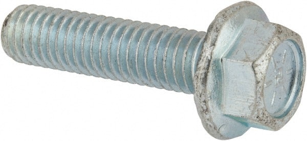 Value Collection Serrated Flange Bolt: 3/8-16 UNC, 1-1/2″ Length Under  Head, Fully Threaded 83243303 MSC Industrial Supply
