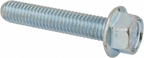 Value Collection 824228MSC Serrated Flange Bolt: 3/8-16 UNC, 2" Length Under Head, Fully Threaded Image