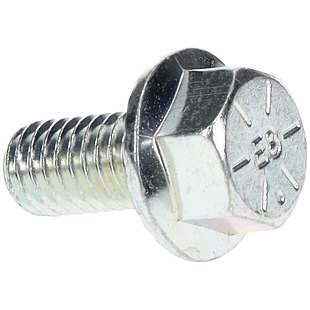 Value Collection Serrated Flange Bolt: 3/8-16 UNC, 3/4″ Length Under Head,  Fully Threaded 83243337 MSC Industrial Supply