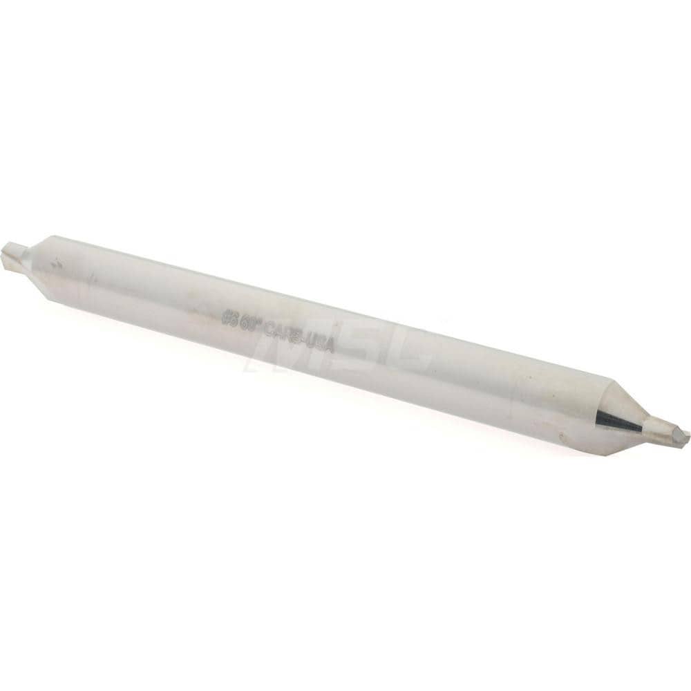 Combo Drill & Countersink: #6, 1/2" Body Dia, 1180, Solid Carbide