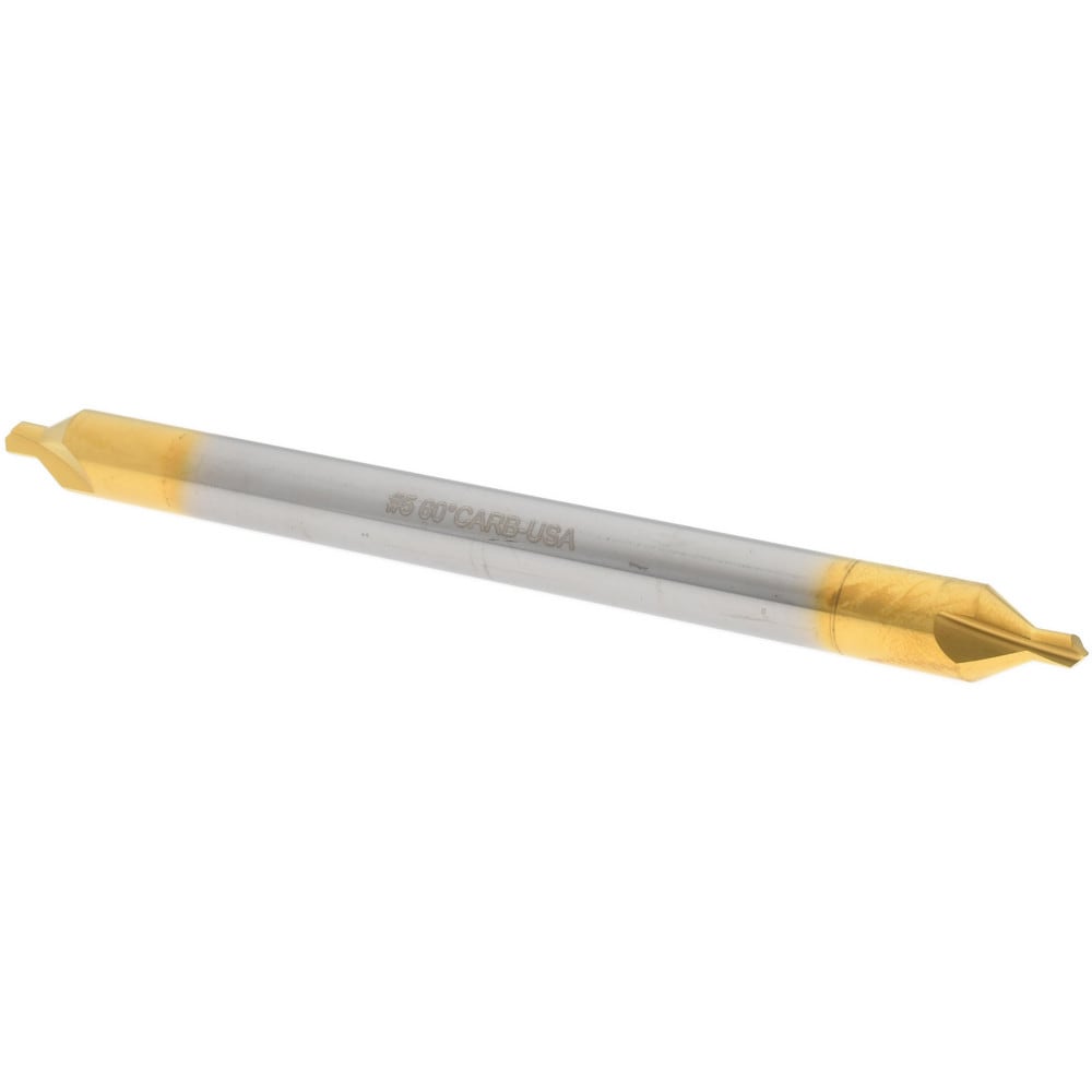 Combo Drill & Countersink: #5, 7/16" Body Dia, 1180, Solid Carbide