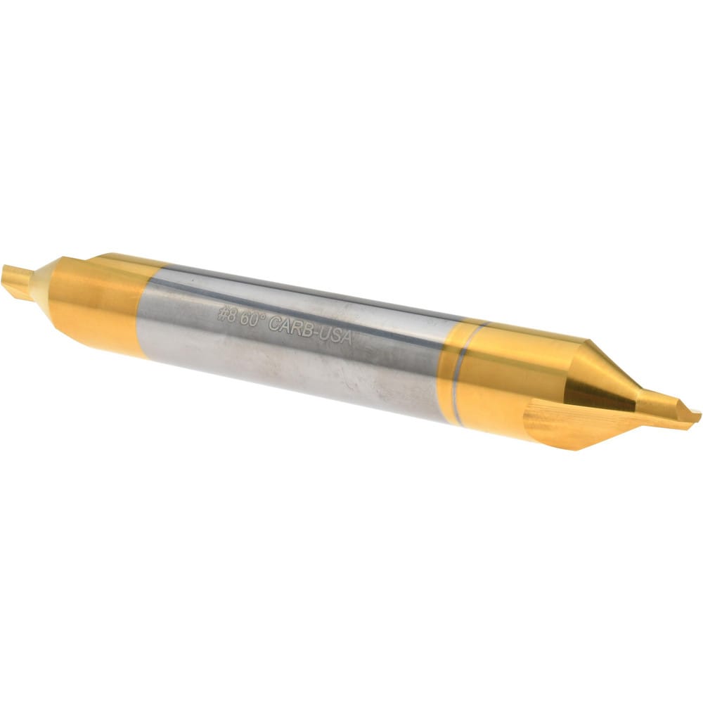 Combo Drill & Countersink: #8, 3/4" Body Dia, 1180, Solid Carbide