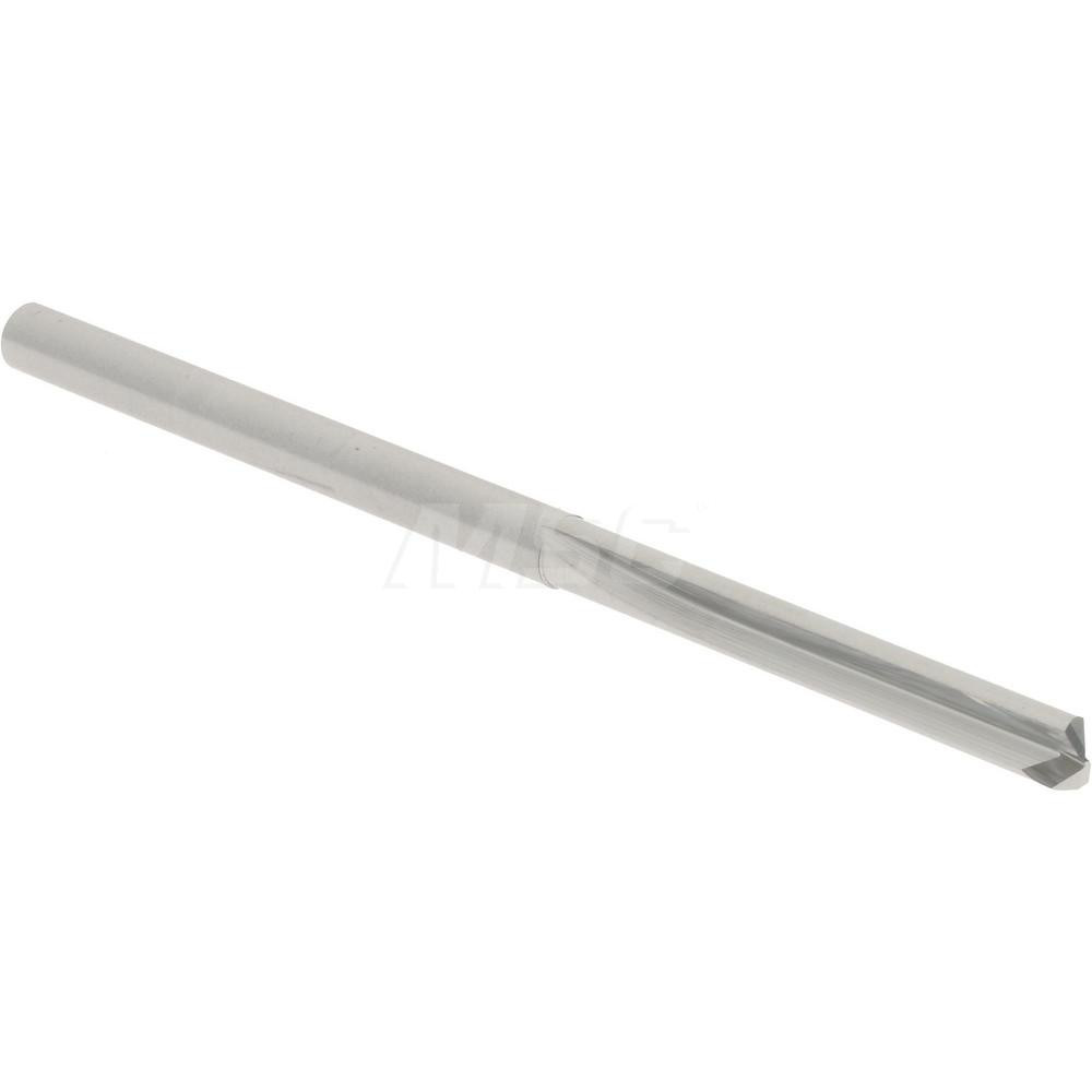 Straight-Flute Drill Bit: #41, 140 deg Point, Solid Carbide