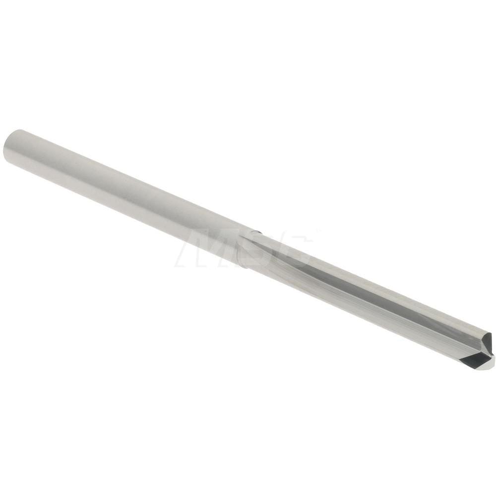 Straight-Flute Drill Bit: #34, 140 deg Point, Solid Carbide