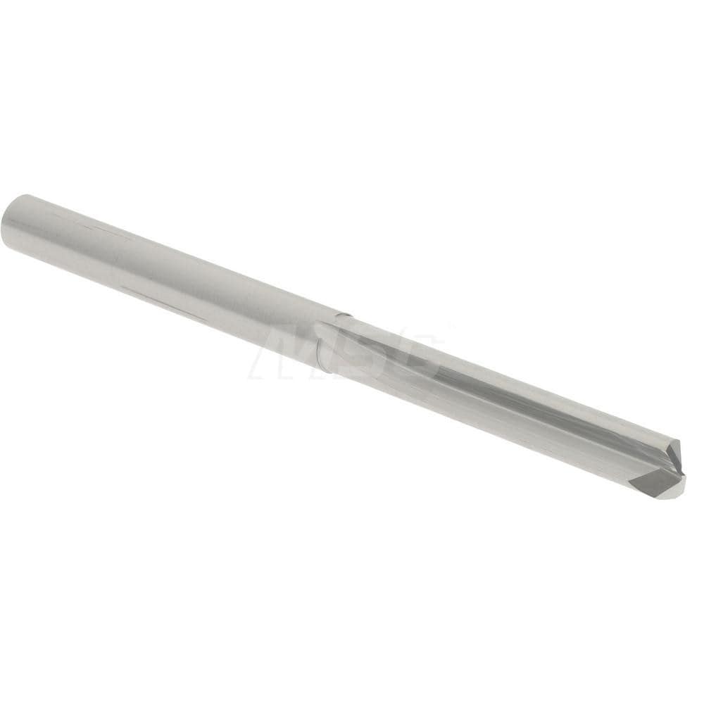 Straight-Flute Drill Bit: #28, 140 deg Point, Solid Carbide