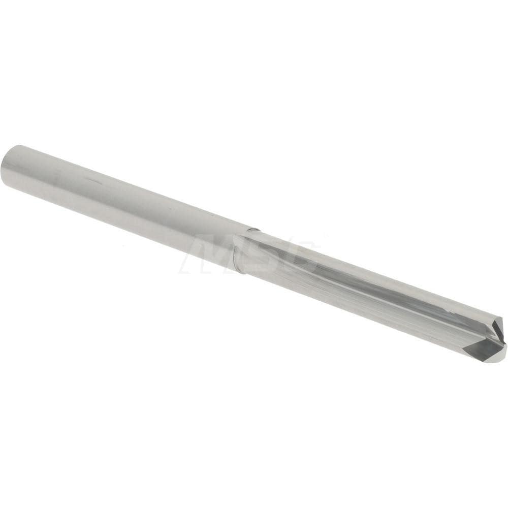 Straight-Flute Drill Bit: #23, 140 deg Point, Solid Carbide