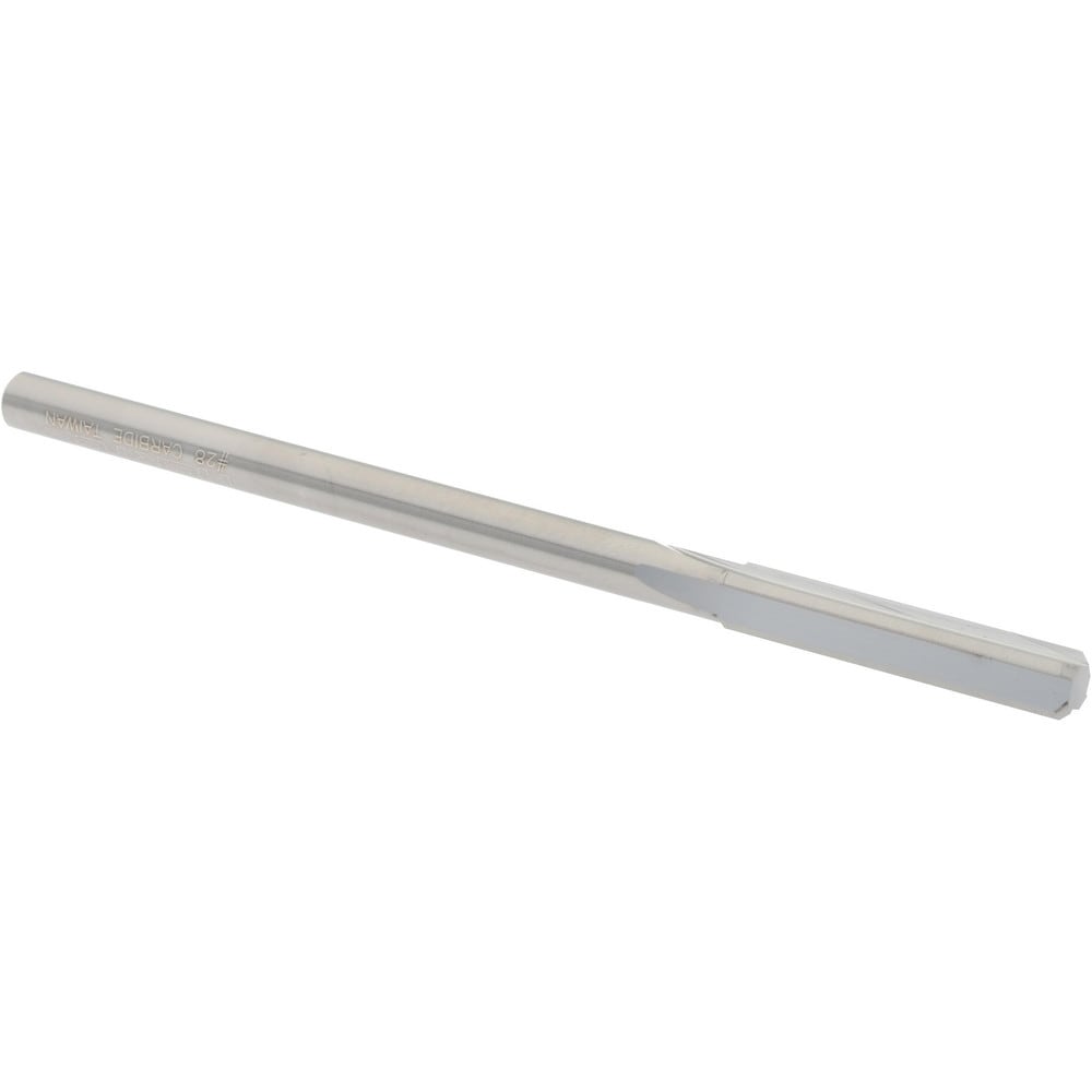 Hertel 500-003028 Chucking Reamer: 0.1405" Dia, 2-1/2" OAL, 3/4" Flute Length, Straight Shank, Solid Carbide Image