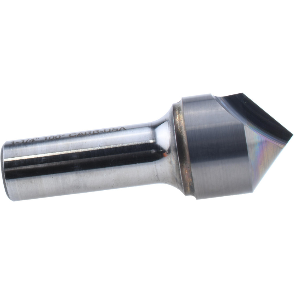 Hertel 331-011080 1-1/4" Head Diam, 3/4" Shank Diam, 1 Flute 100&deg; Solid Carbide Countersink Image