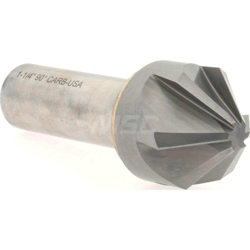 Hertel 336-011070 1-1/4" Head Diam, 3/4" Shank Diam, 6 Flute 90° Solid Carbide Countersink Image