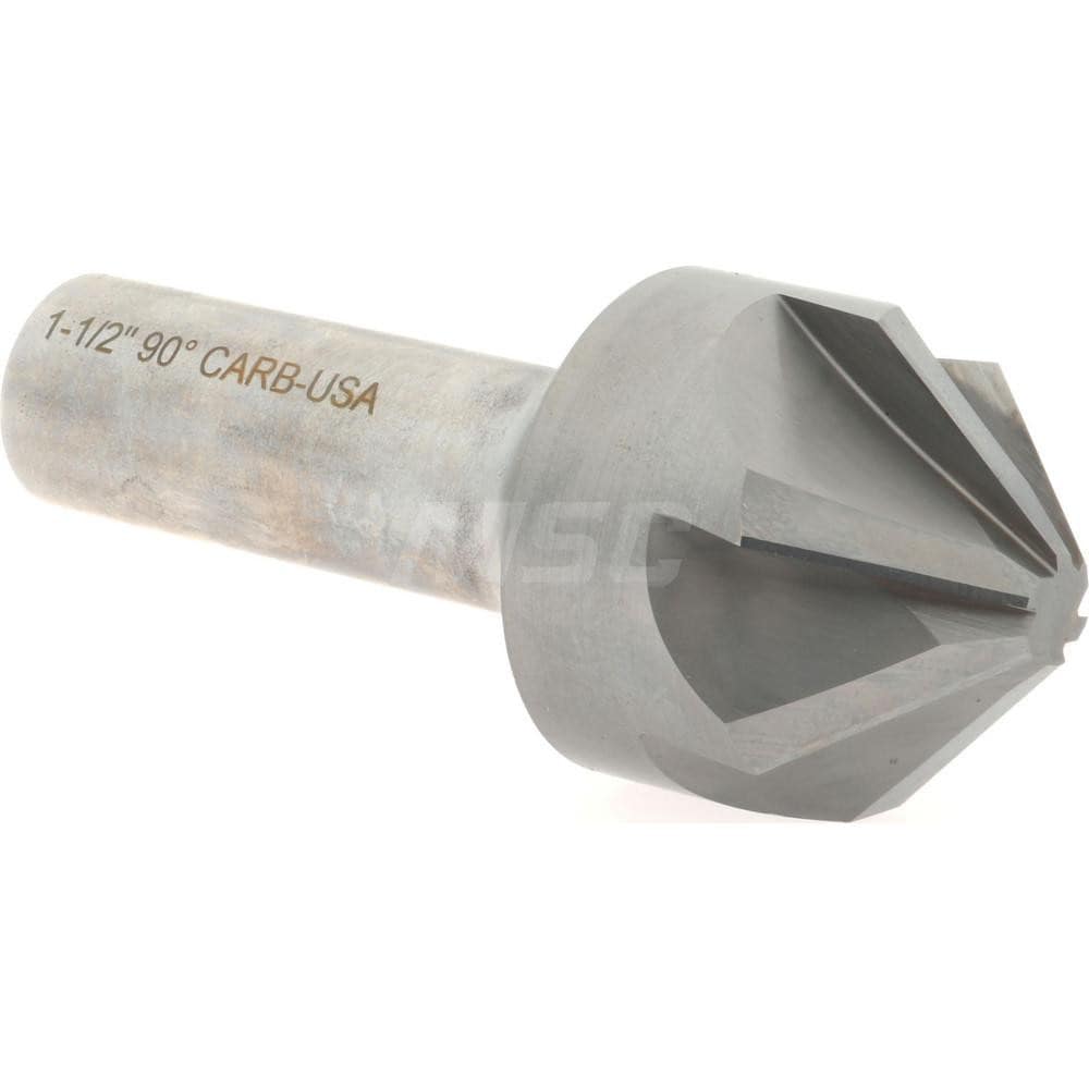 Hertel 336-012070 1-1/2" Head Diam, 3/4" Shank Diam, 6 Flute 90° Solid Carbide Countersink Image