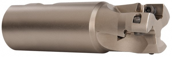 Seco 2694949 1-1/4" Cut Diam, 0.669" Max Depth, 1-1/4" Shank Diam, Weldon Shank, 4.33" OAL, Indexable Square-Shoulder End Mill Image