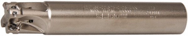 Seco 2694891 5/8" Cut Diam, 0.197" Max Depth, 5/8" Shank Diam, Cylindrical Shank, 3.543" OAL, Indexable Square-Shoulder End Mill Image