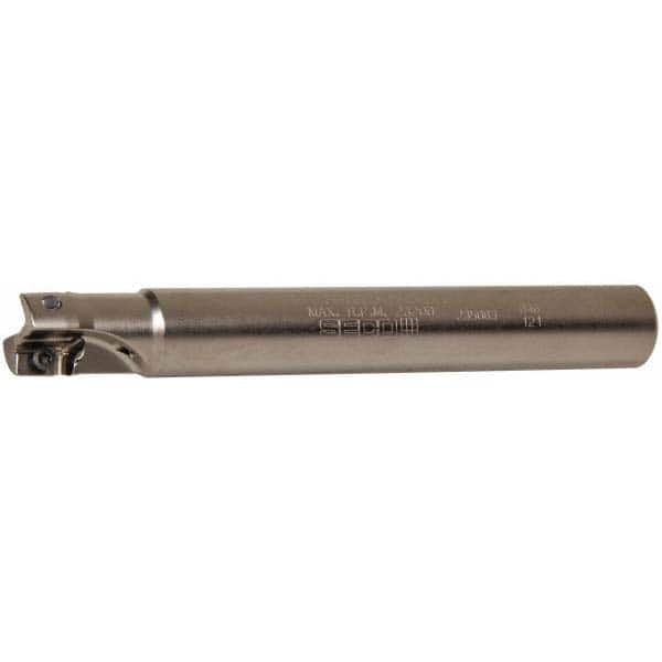 Seco 2688842 3/4" Cut Diam, 0.433" Max Depth, 3/4" Shank Diam, Cylindrical Shank, 5.91" OAL, Indexable Square-Shoulder End Mill 