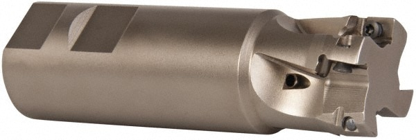 Seco 2688960 1-1/4" Cut Diam, 0.433" Max Depth, 1-1/4" Shank Diam, Weldon Shank, 4-1/4" OAL Indexable Square-Shoulder End Mill Image