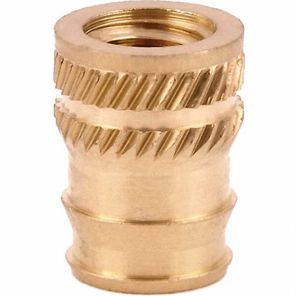 Tapered Hole Threaded Inserts; Product Type: Double Vane ; System of Measurement: Metric ; Thread Size (mm): M6x1.0 ; Overall Length (Decimal Inch): 0.5000 ; Thread Size: M6x1.0 mm ; Insert Diameter (Decimal Inch): 0.3750