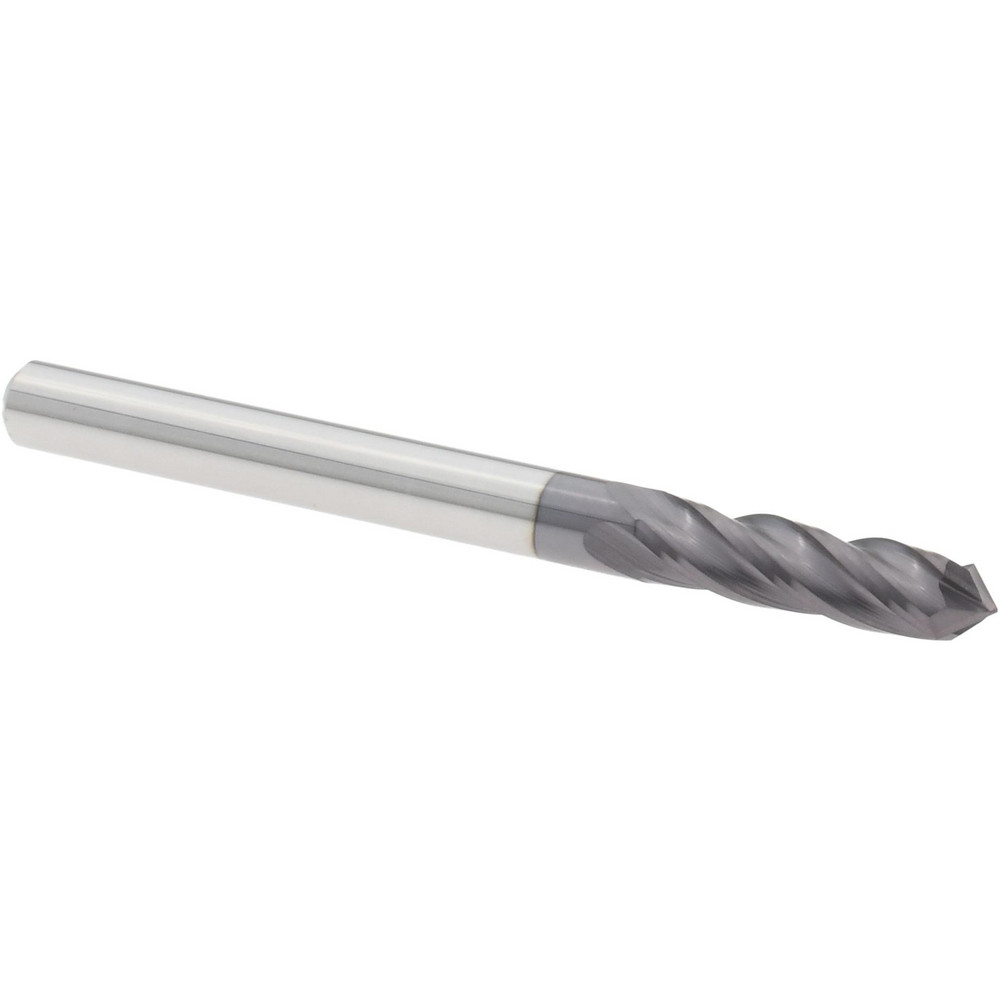 Drill Mill: 1/8" Dia, 1/2" LOC, 4 Flutes, 90 ° Point, Solid Carbide
