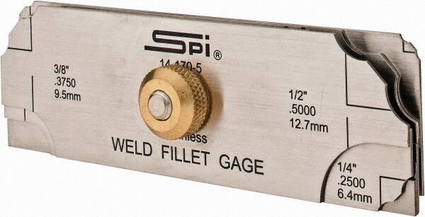 1/8 to 1 Inch 420 Stainless Steel Fillet Gage