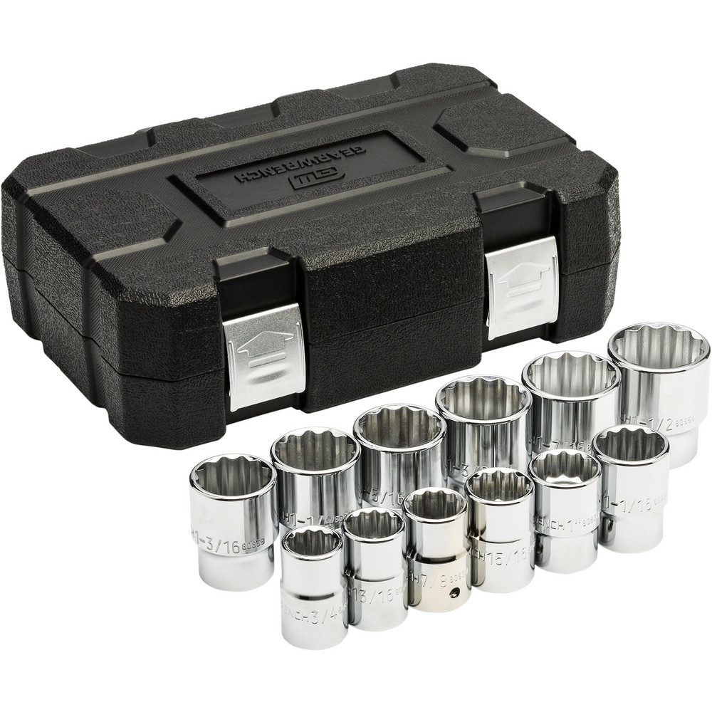 GEARWRENCH - Socket Set: Standard, 12 Pc, 3/4" Drive, 3/4 to 1-1/2 ...