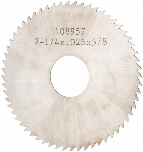 Made in USA X2B02560 Slitting & Slotting Saw: 2-1/4" Dia, 0.025" Thick, 60 Teeth, Solid Carbide Image