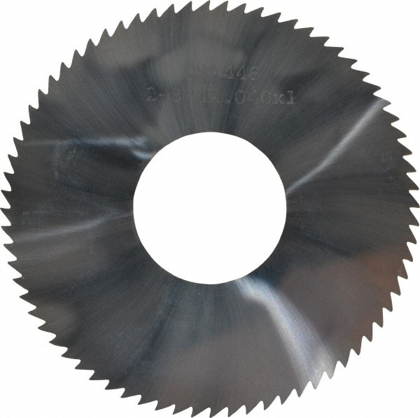 Made in USA X3C04072 Slitting & Slotting Saw: 2-3/4" Dia, 0.04" Thick, 1" Arbor Hole, 72 Teeth, Solid Carbide Image