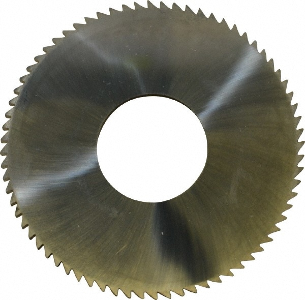 Made in USA X7C12872 Slitting & Slotting Saw: 2-3/4" Dia, 0.128" Thick, 1" Arbor Hole, 72 Teeth, Solid Carbide Image