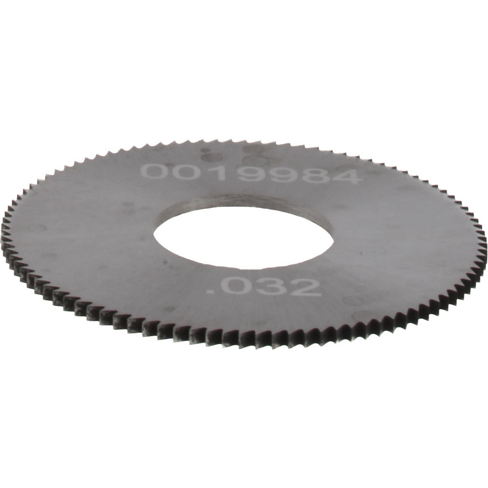 Jeweler's Saw: 1" Dia, 0.032" Thick, 3/8" Arbor Hole, 98 Teeth, Solid Carbide