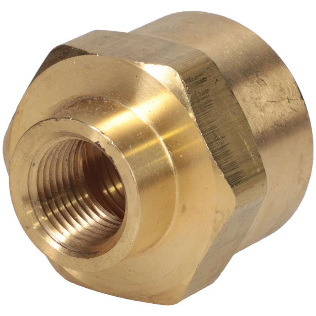 Parker Industrial Pipe Reducer Coupling: 3/4 x 3/8 FNPT x FNPT - 1000 psi, Brass | Part #208P-12-6