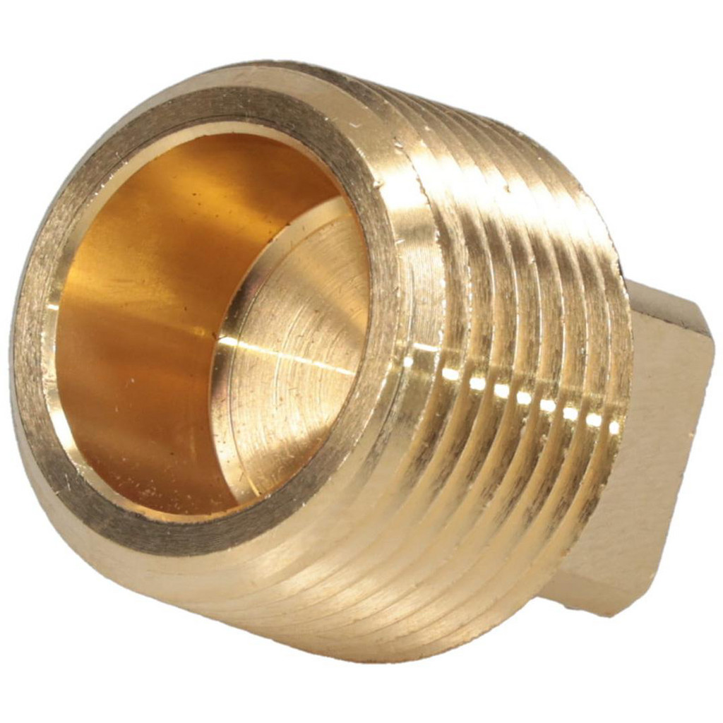 Parker Industrial Pipe Square Head Plug: 3/4 MNPT - 1000 psi, Brass | Part #211P-12