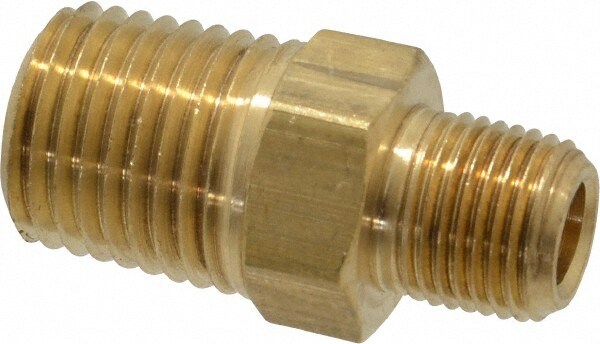 1//2/" NPT Brass Close Nipple New Parker