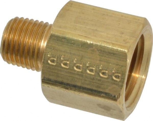 Parker Hannifin 222P-4-2 Brass Adapter Pipe Fitting 1//4 Female Thread x 1//8 Male Thread