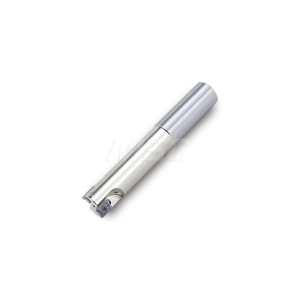 3/4" Cut Diam, 0.44" Max Depth, 3/4" Shank Diam, Weldon Shank, 5" OAL, Indexable Square-Shoulder End Mill